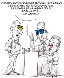 Personas con gafas de colores