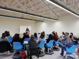Yolanda herrero Mor en el Colegio IDEO